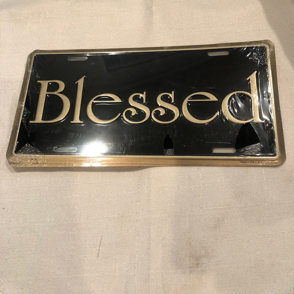 Bless Metal Tag